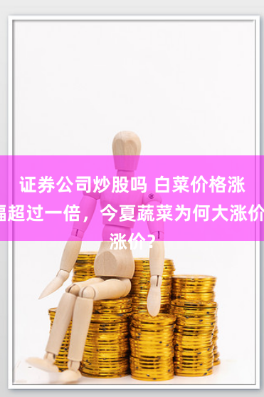 证券公司炒股吗 白菜价格涨幅超过一倍，今夏蔬菜为何大涨价？